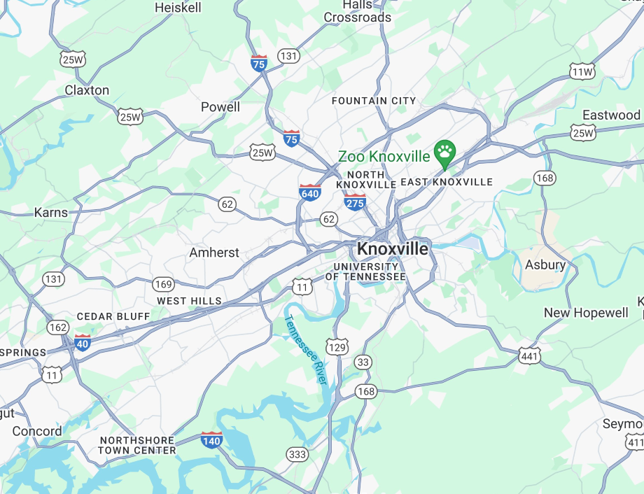Knoxville Map